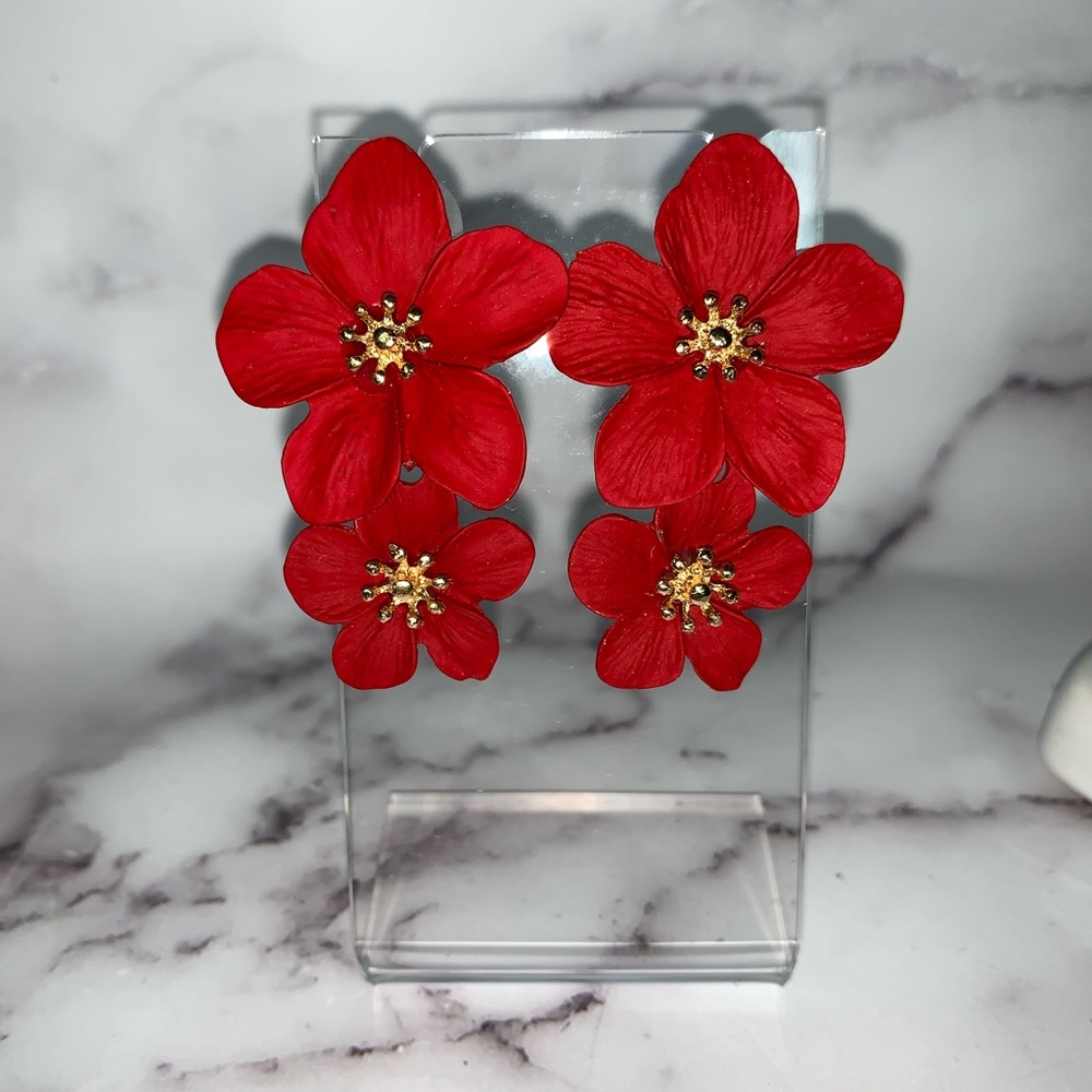 Flower earrings